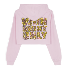 Load image into Gallery viewer, WUN NIGHT ONLY CROPPED HOODIE
