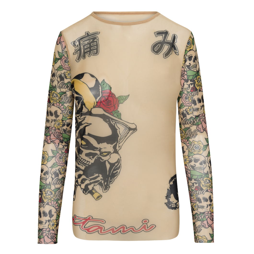 LOVE IS PAIN LONGSLEEVE MESH SHIRT
